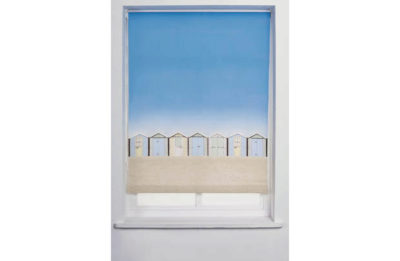 Collection Beach Hut Roller Blind - 4ft - Multicoloured